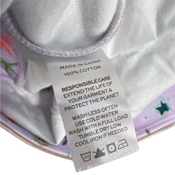 HILL HOUSE The Allie Zip Up Purple Sea Creatures Hoodie Jacket NWT - Picture 11 of 11